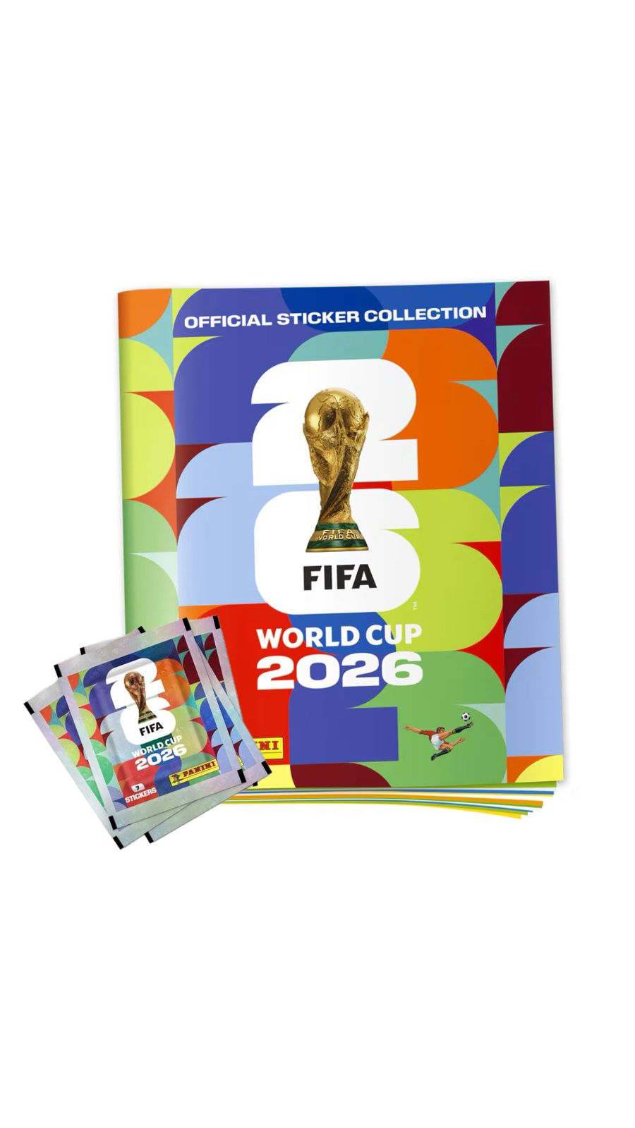Promo Estrella - Álbum tapa blanda + 2 sobres de figuritas Panini FIFA World Cup 2026